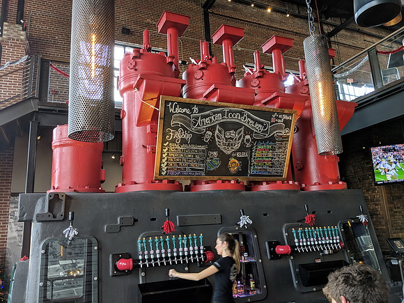 Based in the old diesel electric plant, great job keeping some of the original machinery