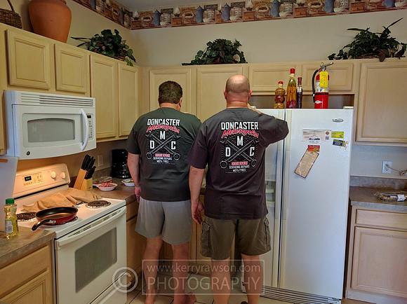 The boys with their matching Doncaster Motorcycles t's