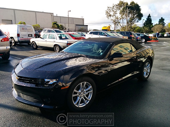 Our ride for the first day, lovely camaro convertible, shame the trunk/roof were faulty.
