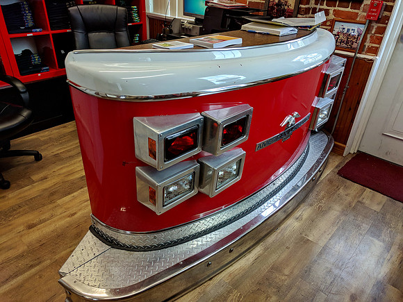 Loving the reception desk