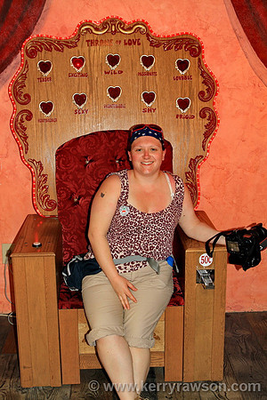 We had to try the "Throne of love", lol