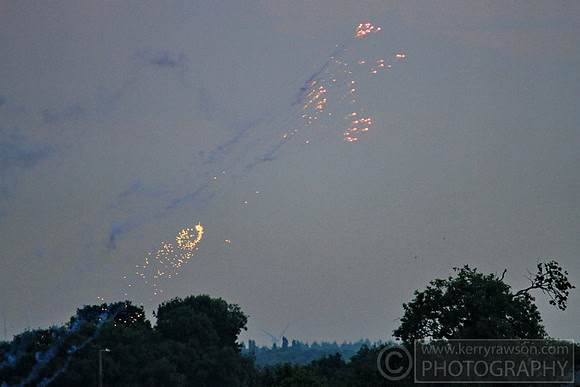 Here comes the evening display