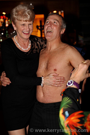 Now I know why - OK maybe that was one beer too much, it cost him his shirt