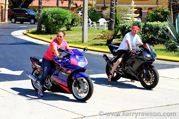 Bikes everywhere, you'd never guess St Augustine is near Daytona, lol