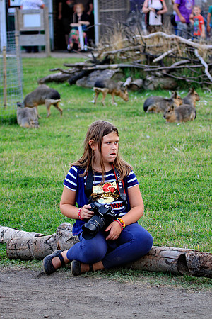 Scoping for her next shot