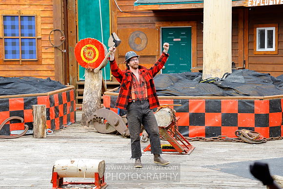 The lumberjacks arrive