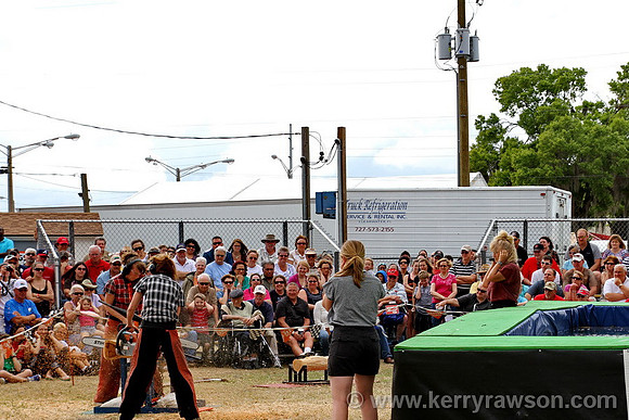 First the chainsaw contest