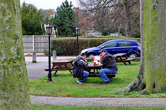 Mark practices his German on the phone to Uwe