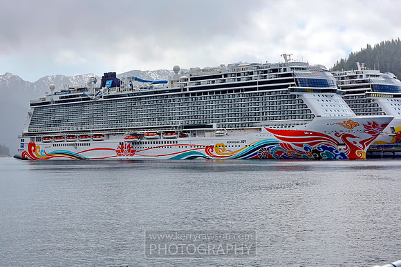 Looking back at the ship