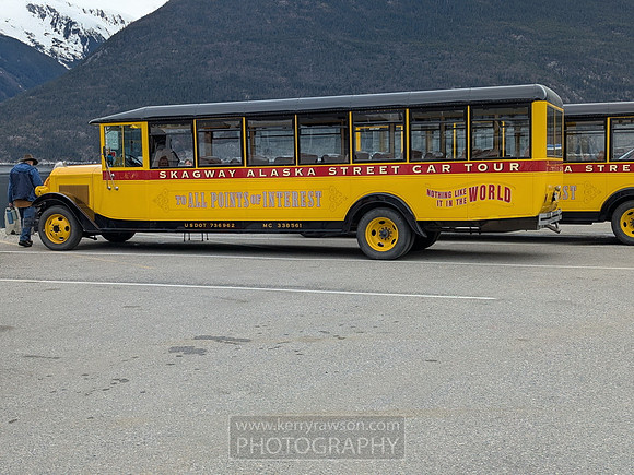 This time we're in Skagway taking a street car tour