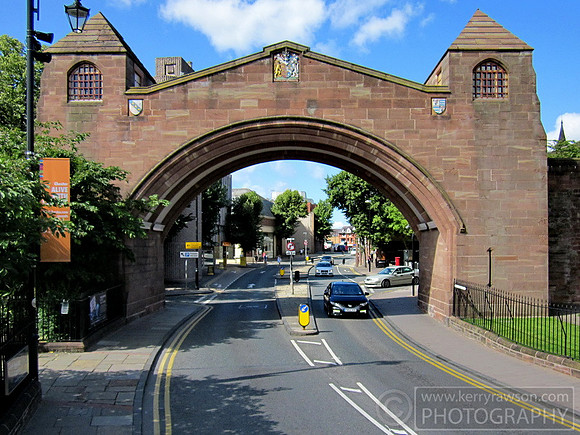 Surrounded by city walls a smaller version of York