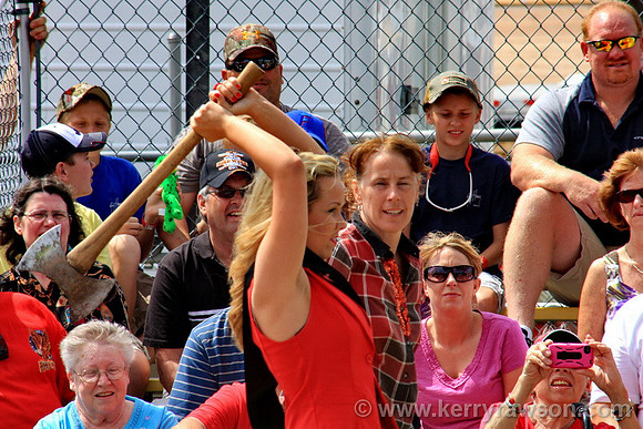 The strawberry fest girls get a go first