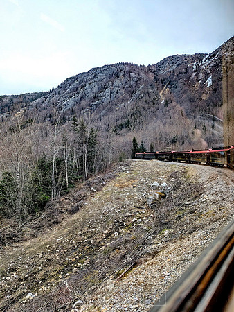 Starting the climb up the mountain pass