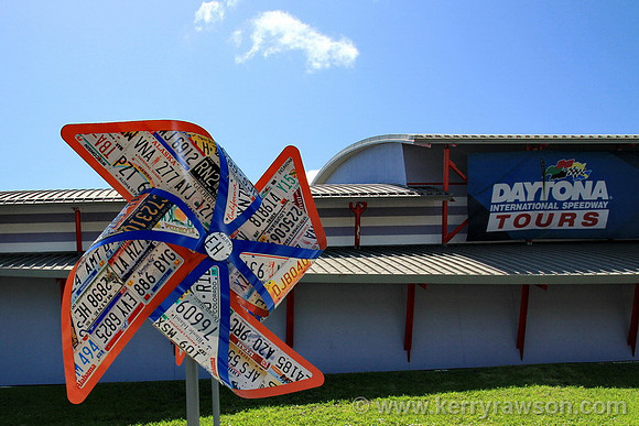 Tag plate windmills at the speedway