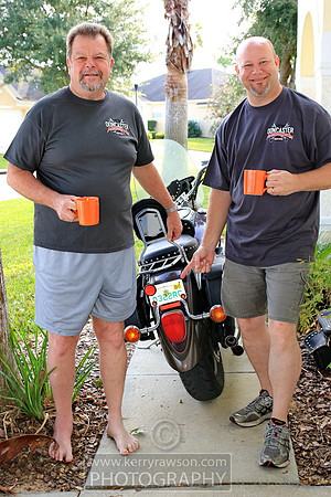 Posing for pics to send to the garage