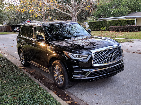 Our steed for the journey - an Infinity QX80