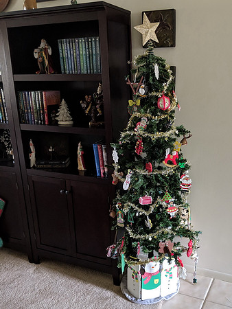 Linda's 3 trees made up for the fact we didn't have one