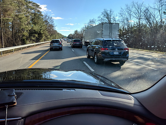 The busiest day on the road apparently... no kidding