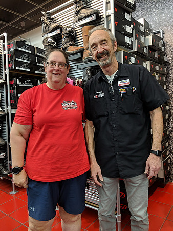 Shopping for bike gear we meet Frank from Cylce Gear and local racer