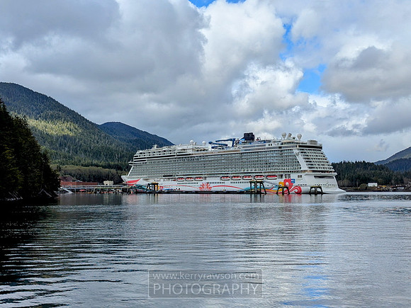 Looks like the Encoure left, so it's just the Joy in Ketchikan