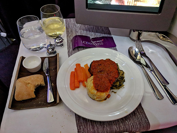 It's meat and 2 veg Virgin Atlantic style