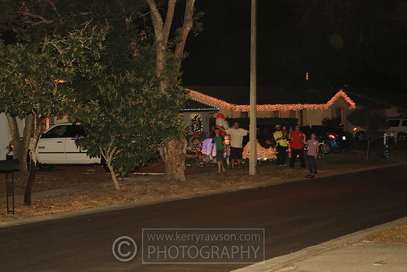 Waiting for Santa to pass